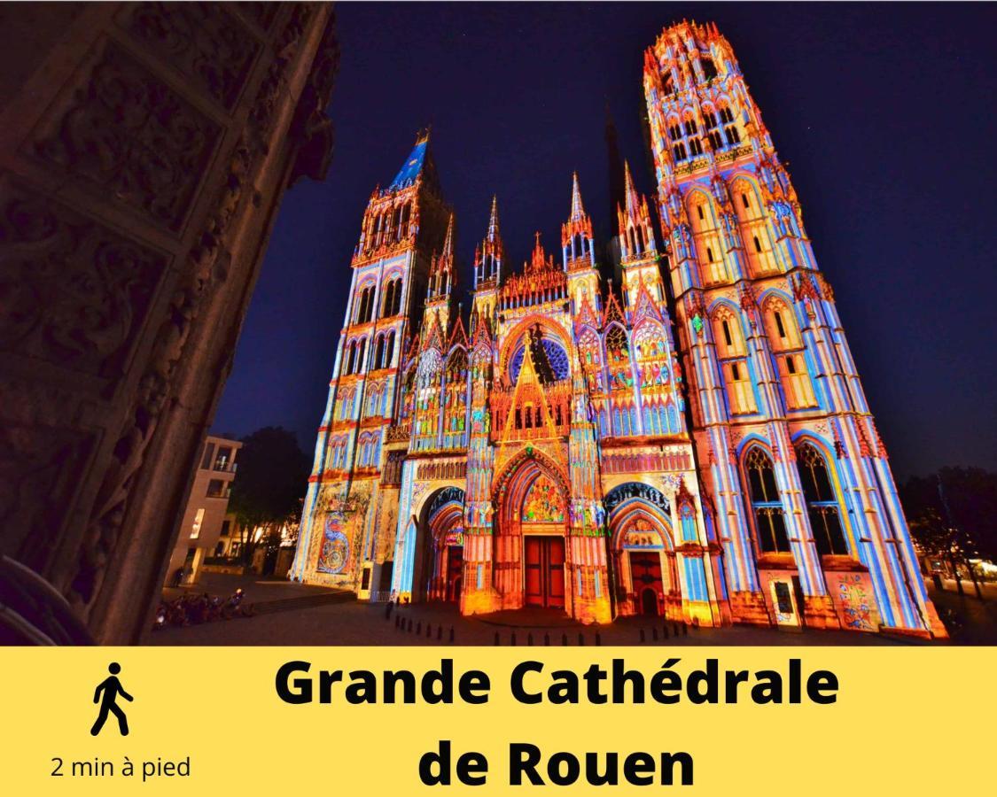 4 People+Free Street Parking+Cosy Centre Ville Rouen Exterior foto